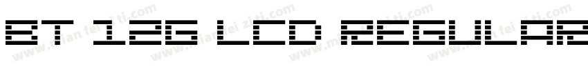 BT 12G LCD Regular字体转换